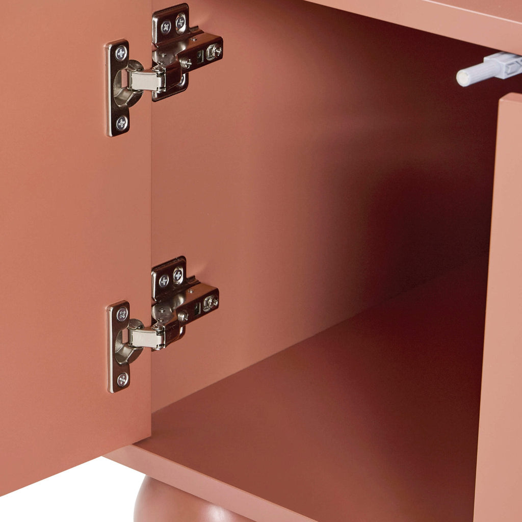 Dusklia - Rachel Arch Front Tv Unit for TVs up to 75-Terracotta