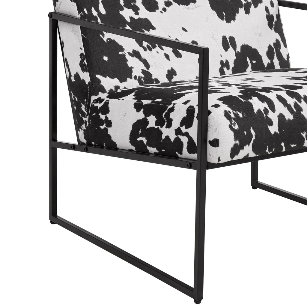 Dusklia - Rae Accent Chair - Cow Print
