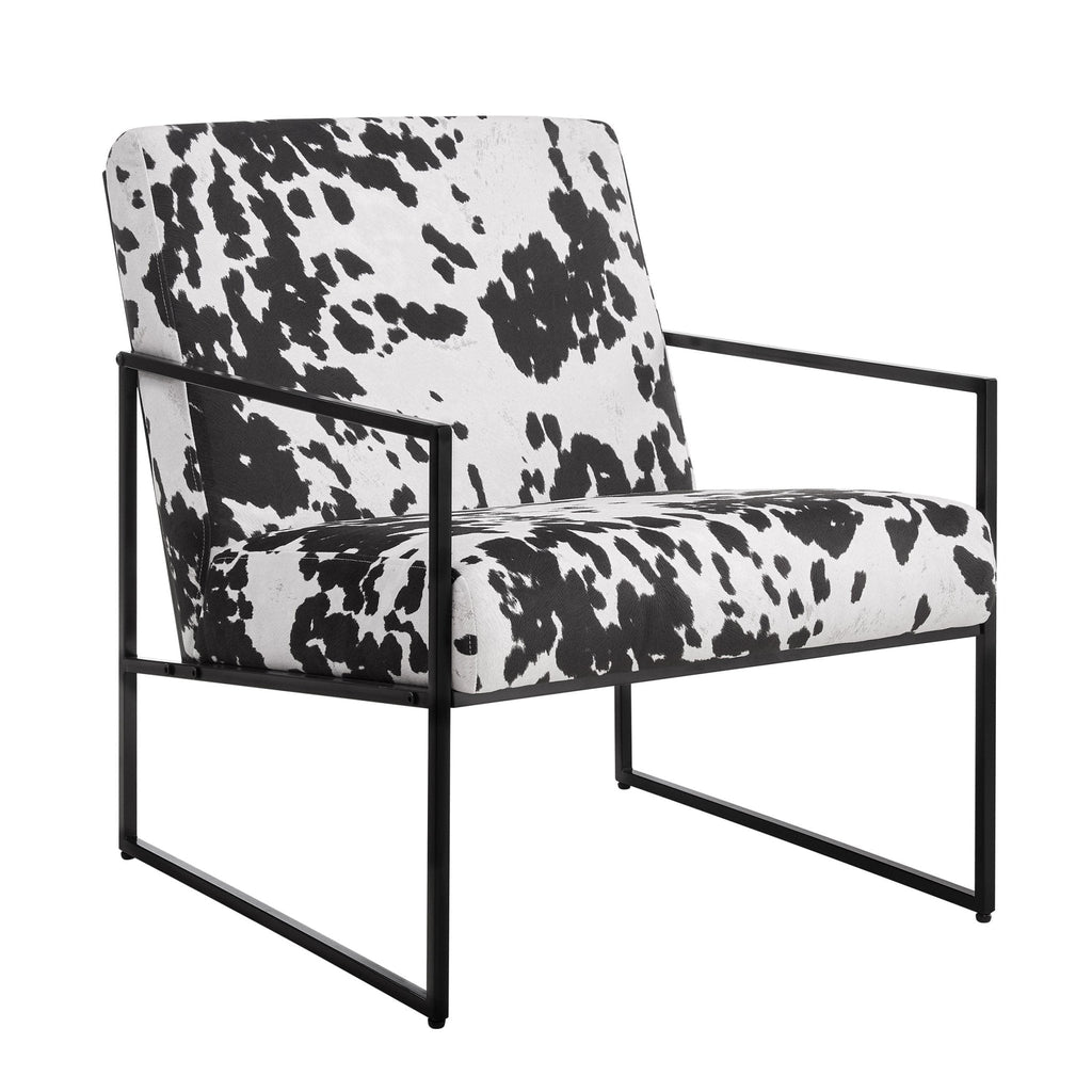 Dusklia - Rae Accent Chair - Cow Print