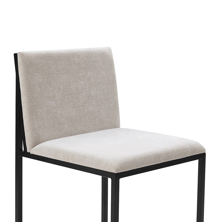 Dusklia - Rae Set Of 2 Barstools - Chenille - Light Natural