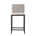 Dusklia - Rae Set Of 2 Barstools - Chenille - Light Natural