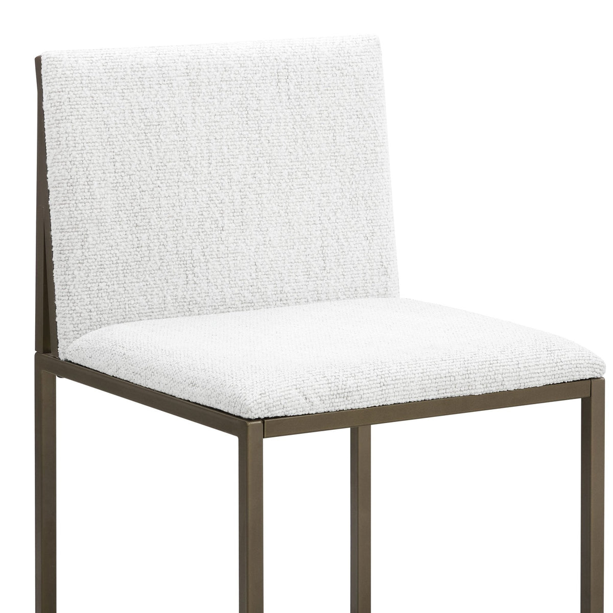 Dusklia - Rae Set of 2 Barstools - Ivory Boucle