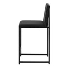 Dusklia - Rae Set Of 2 Barstools - Velvet - Charcoal