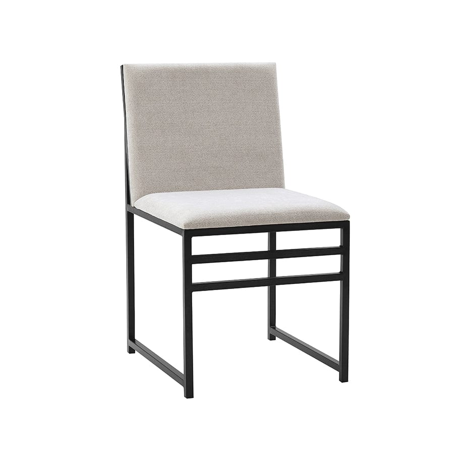 Dusklia - Rae Set Of 2 Dining Chairs - Chenille - Light Natural