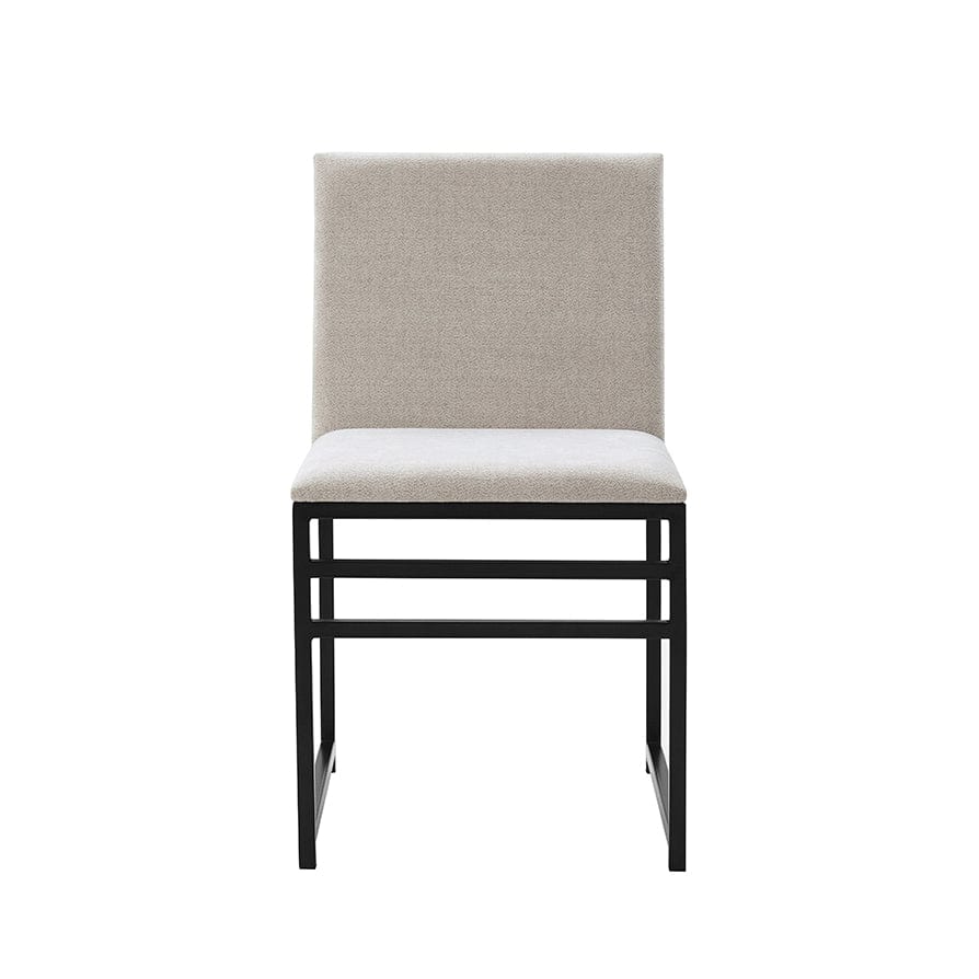 Dusklia - Rae Set Of 2 Dining Chairs - Chenille - Light Natural