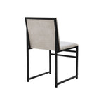 Dusklia - Rae Set Of 2 Dining Chairs - Chenille - Light Natural