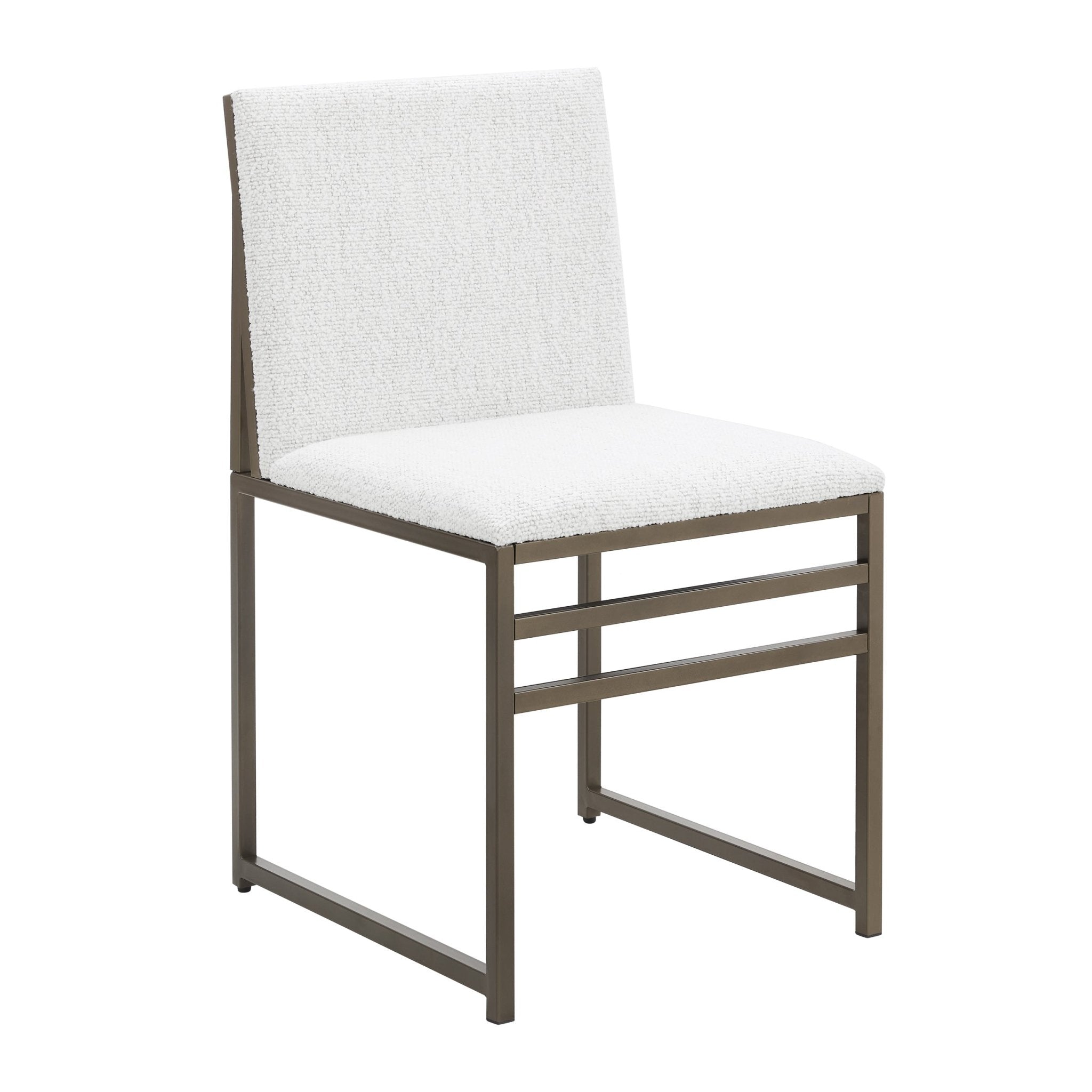 Dusklia - Rae Set of 2 Dining Chairs - Ivory Boucle
