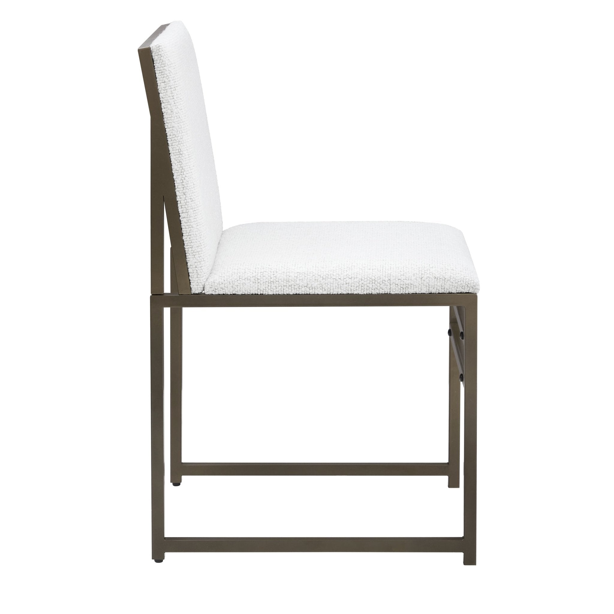 Dusklia - Rae Set of 2 Dining Chairs - Ivory Boucle