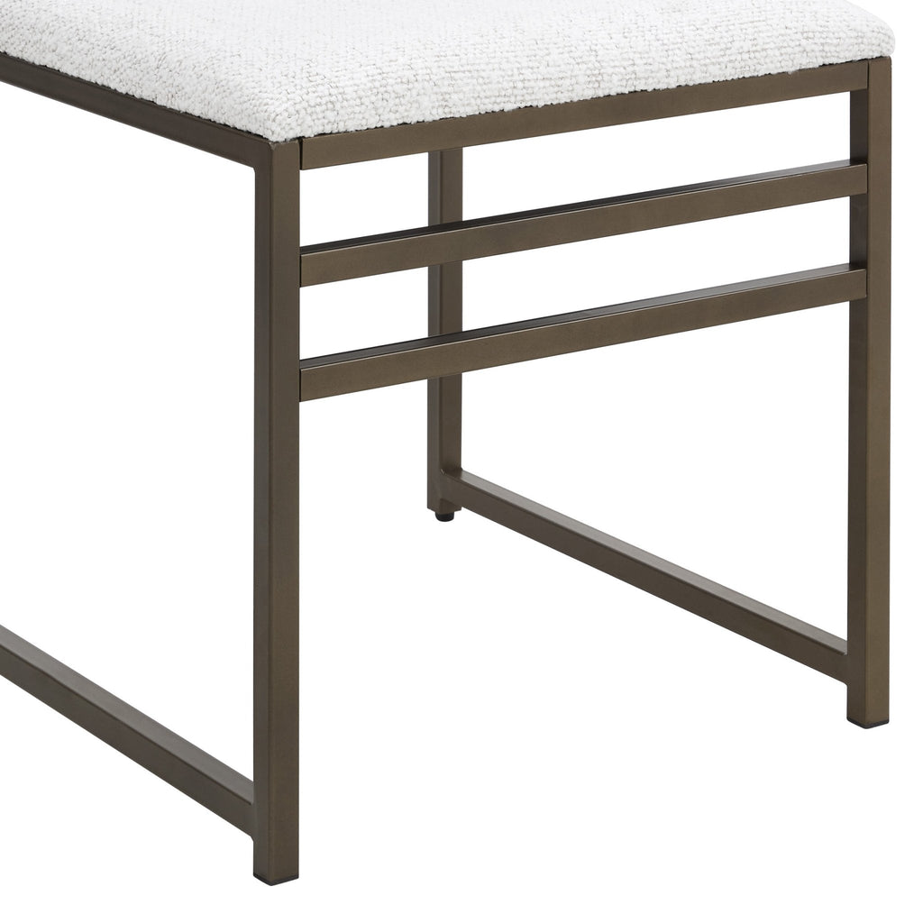 Dusklia - Rae Set of 2 Dining Chairs - Ivory Boucle