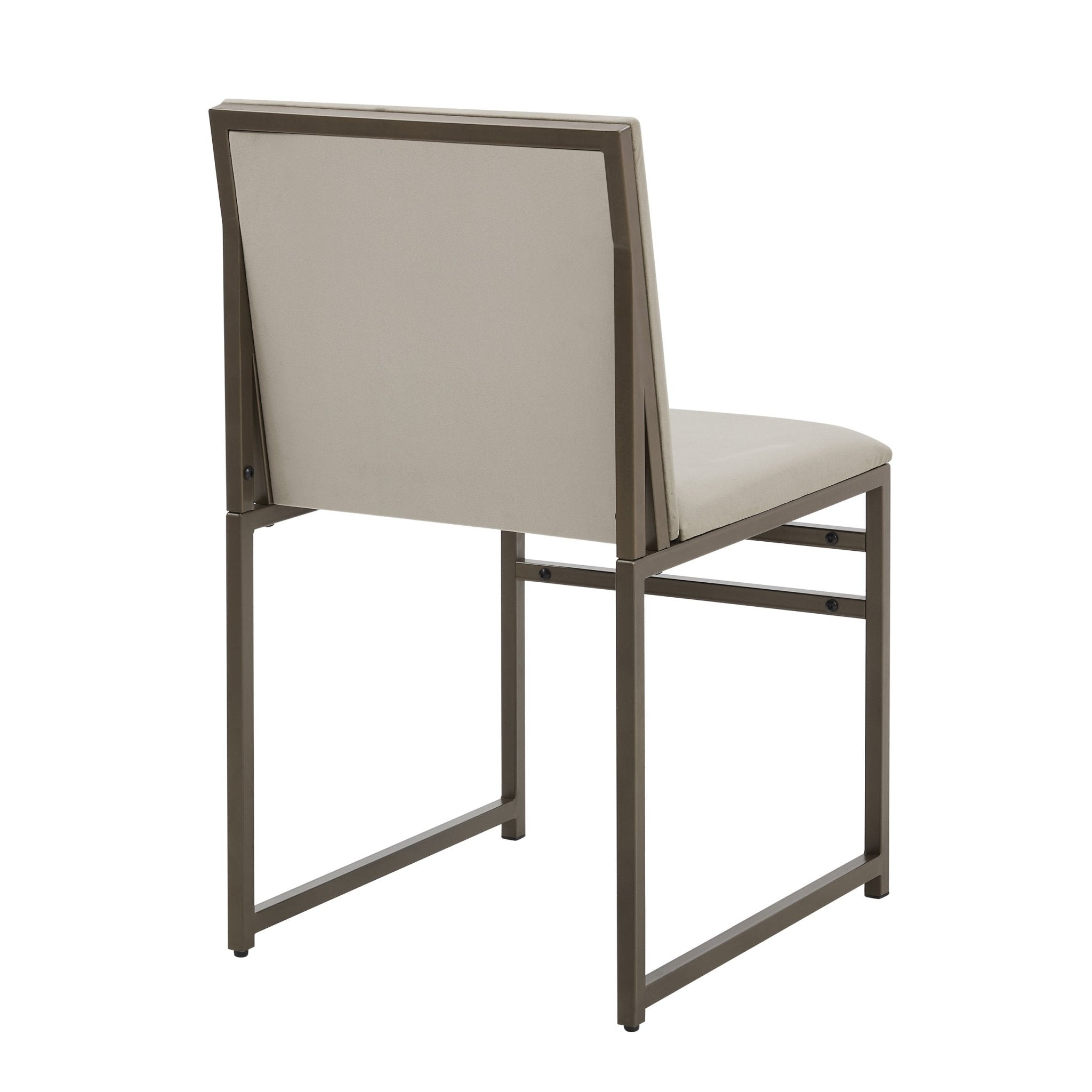 Dusklia - Rae Set of 2 Dining Chairs - Velvet - Beige