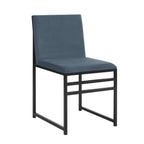 Dusklia - Rae Set of 2 Dining Chairs - Velvet - Blue