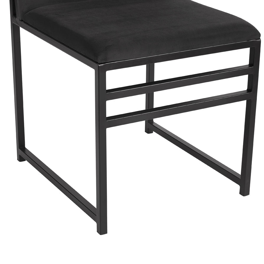 Dusklia - Rae Set of 2 Dining Chairs - Velvet - Charcoal