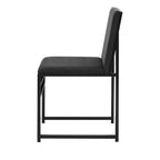 Dusklia - Rae Set of 2 Dining Chairs - Velvet - Charcoal