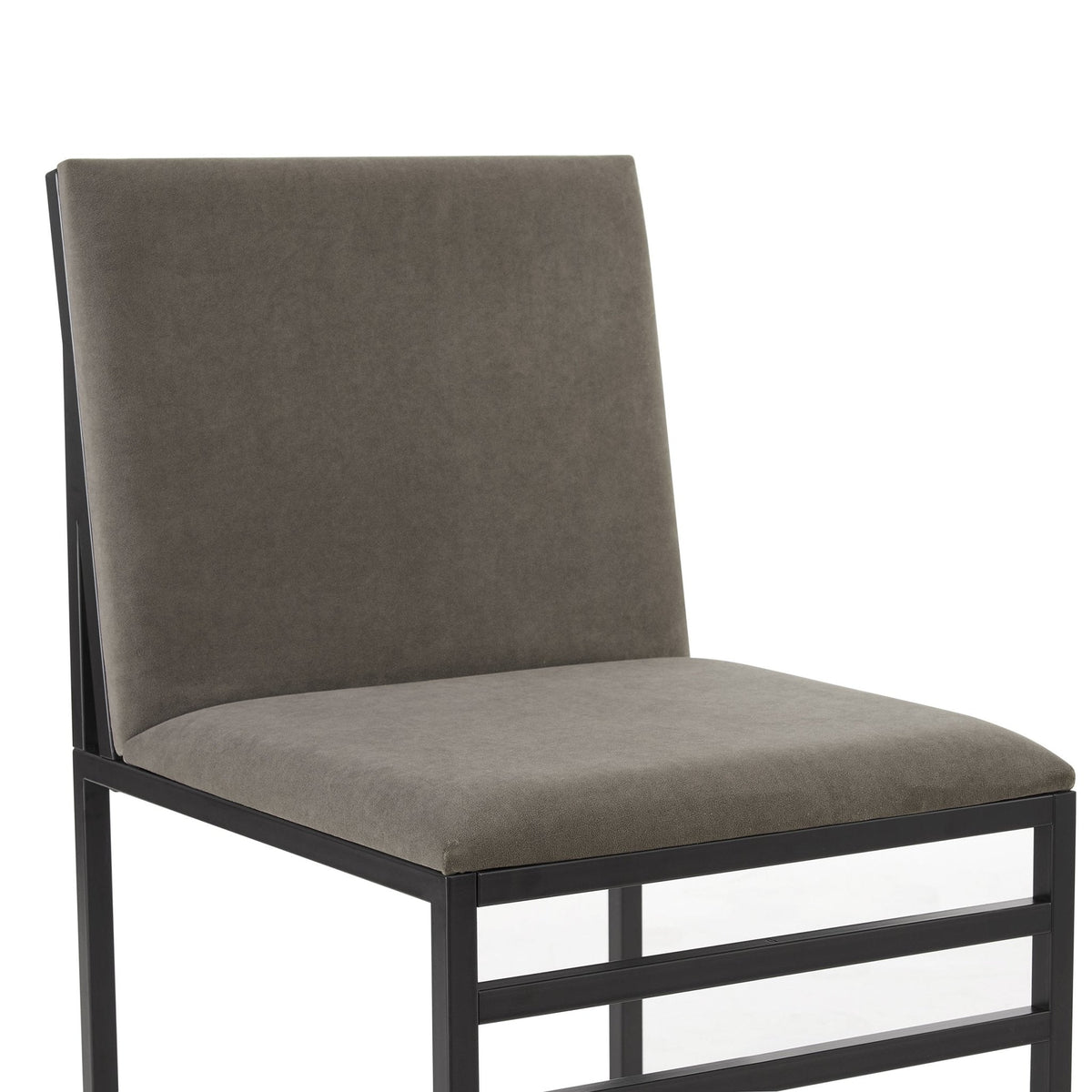 Dusklia - Rae Set of 2 Dining Chairs - Velvet - Dark Taupe