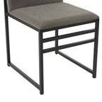 Dusklia - Rae Set of 2 Dining Chairs - Velvet - Dark Taupe