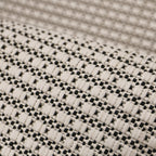 Dusklia - Ramona Border Flatweave Indoor/Outdoor Rug - White/Black