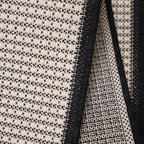 Dusklia - Ramona Border Flatweave Indoor/Outdoor Rug - White/Black