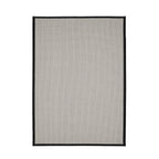 Dusklia - Ramona Border Flatweave Indoor/Outdoor Rug - White/Black