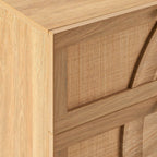 Dusklia - Raven Rattan 6 Drawer Chest - Light Wood