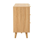 Dusklia - Raven Rattan 6 Drawer Chest - Light Wood