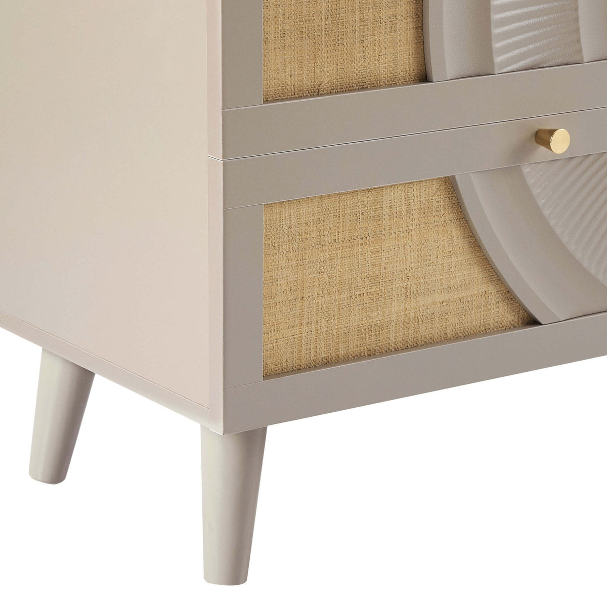 Dusklia - Raven Rattan 6 Drawer Chest - Taupe