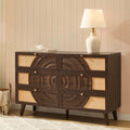 Dusklia - Raven Rattan 6 Drawer Chest - Walnut