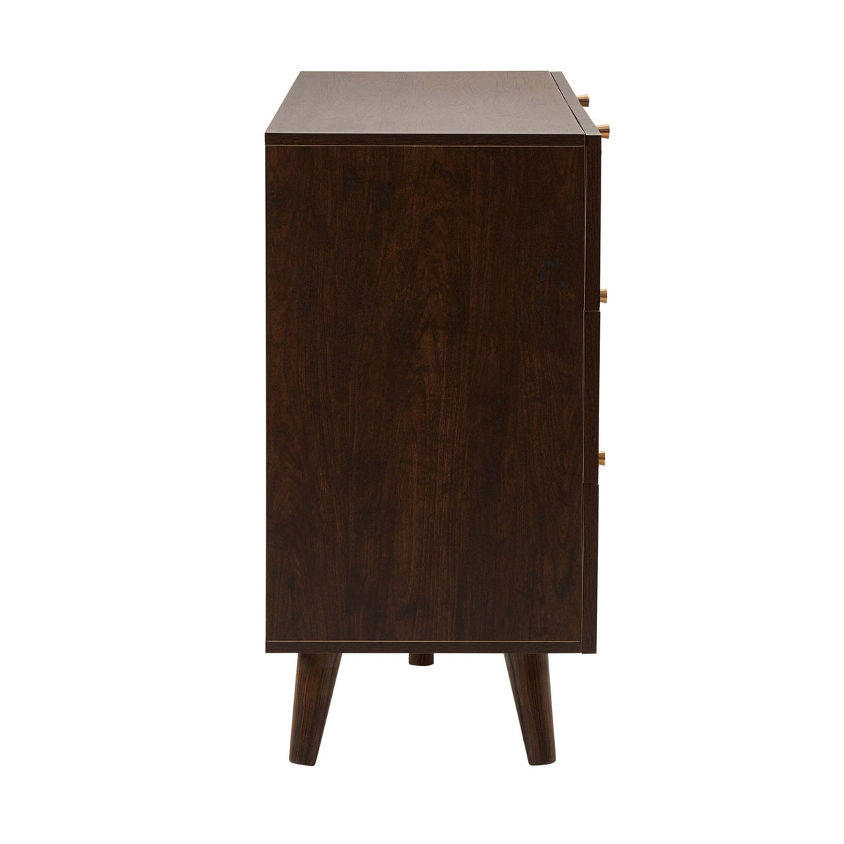 Dusklia - Raven Rattan 6 Drawer Chest - Walnut
