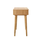 Dusklia - Raven Rattan Dressing Table with Drawers - Light Wood