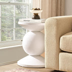 Dusklia - Raya Side Table - Off White