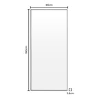 Dusklia - Rectangle Full Length Mirror - Black