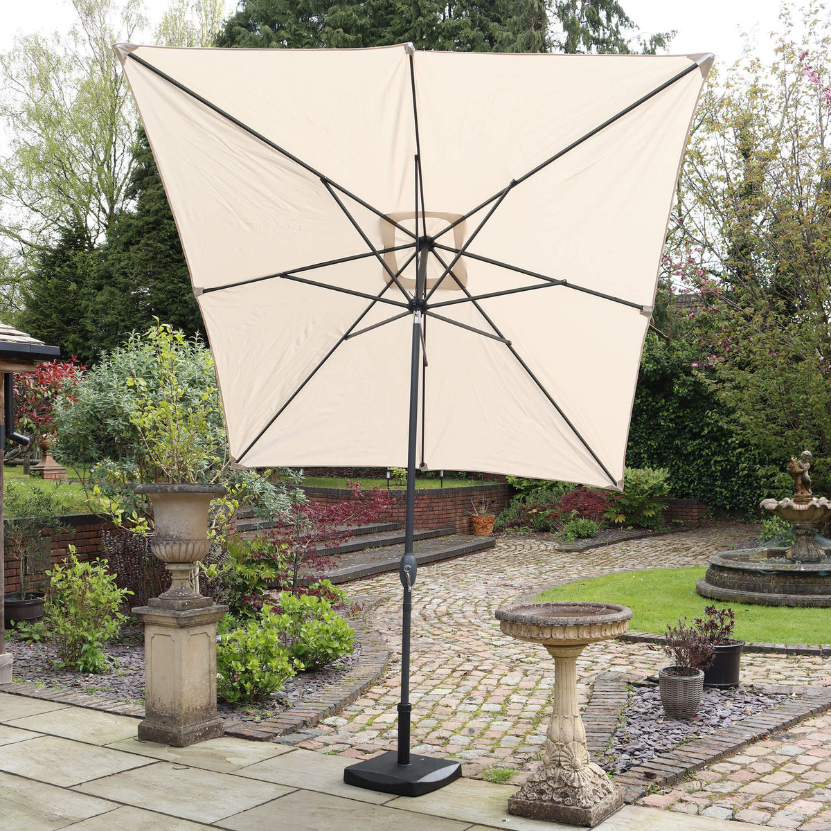 Dusklia - Rectangular Parasol - Ivory