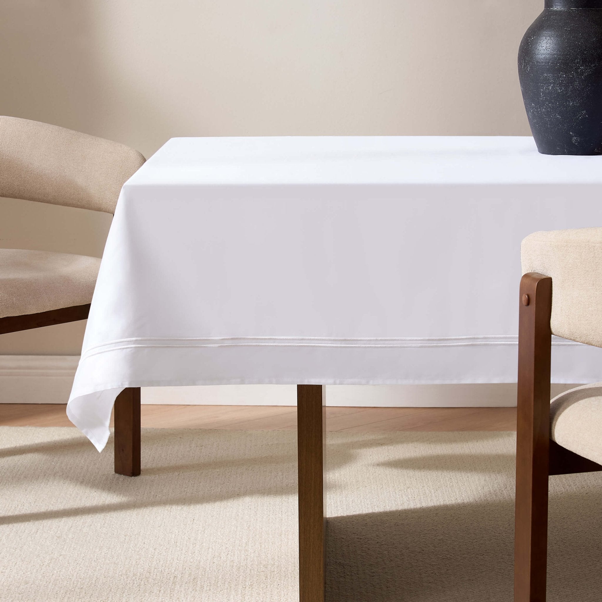 Nappe rectangulaire Regent 400 fils - Blanche