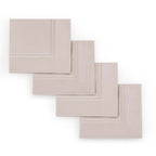 Dusklia - Regent 100% Cotton Set of 4 Napkins 400 Thread Count - Champagne