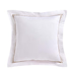 Dusklia - Regent Embroidered 100% Cotton Pair of Oxford Square Pillowcases - Grey