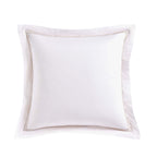 Dusklia - Regent Embroidered 100% Cotton Pair of Oxford Square Pillowcases - Grey