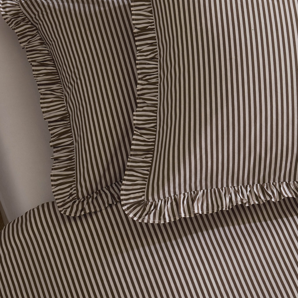Dusklia - Remy 100% Cotton Duvet Covet & Pilllowcase Set - Mocha
