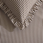 Dusklia - Remy 100% Cotton Duvet Covet & Pilllowcase Set - Mocha