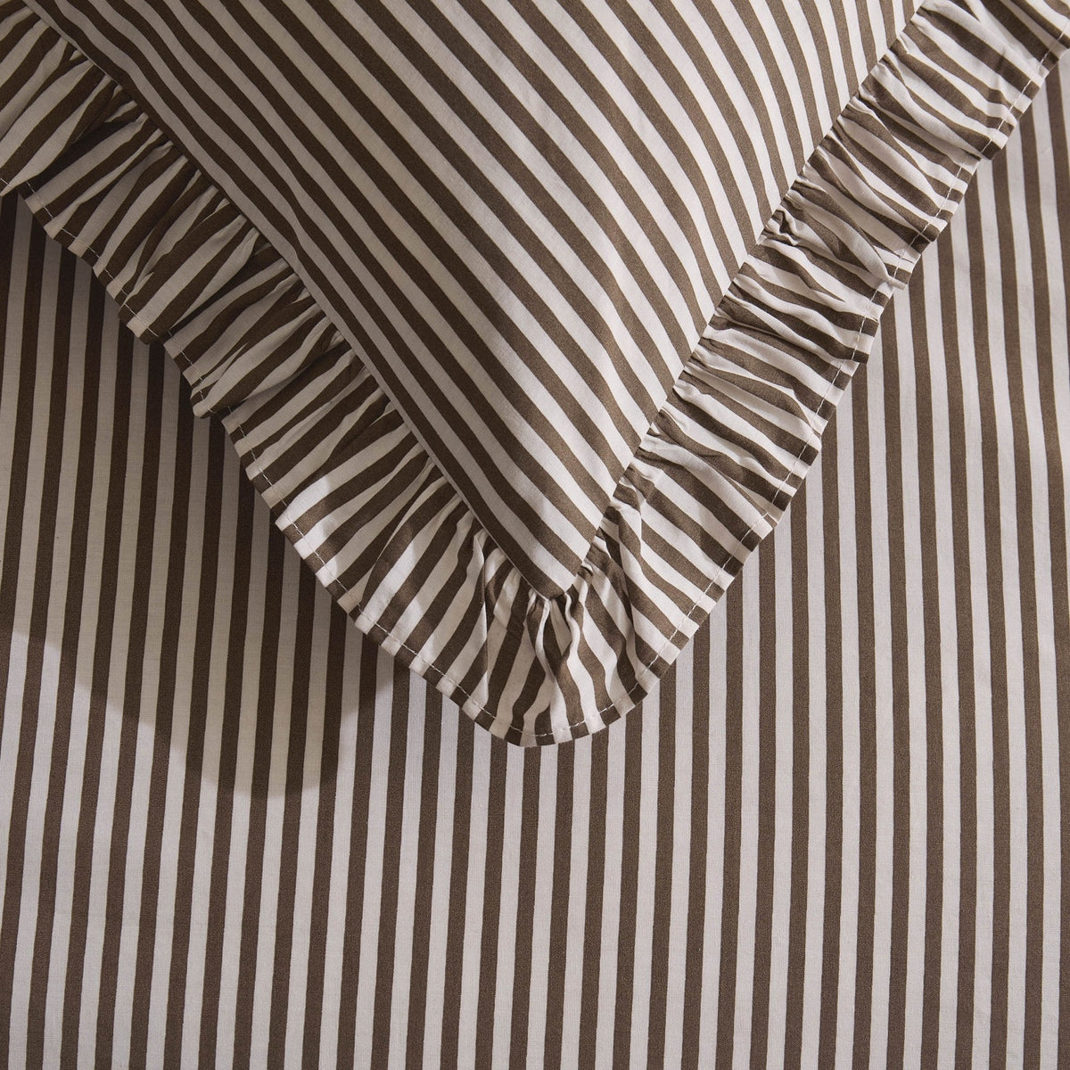Dusklia - Remy 100% Cotton Duvet Covet & Pilllowcase Set - Mocha
