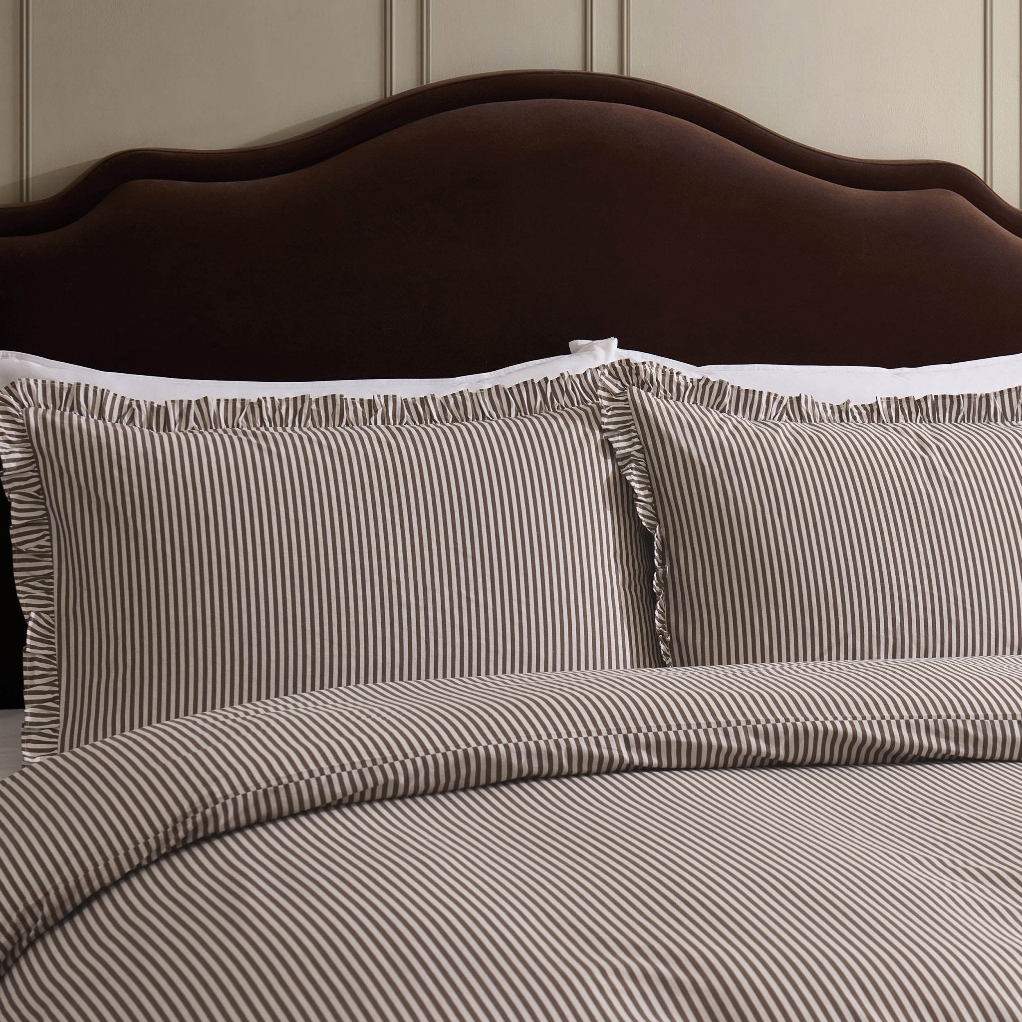 Dusklia - Remy 100% Cotton Duvet Covet & Pilllowcase Set - Mocha