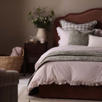 Dusklia - Remy 200 Thread Count Stripe Duvet Cover & Pillowcase Set - Blush