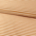 Dusklia - Retro Stripe 100% Cotton Duvet Covet & Pillowcase Set - Mustard