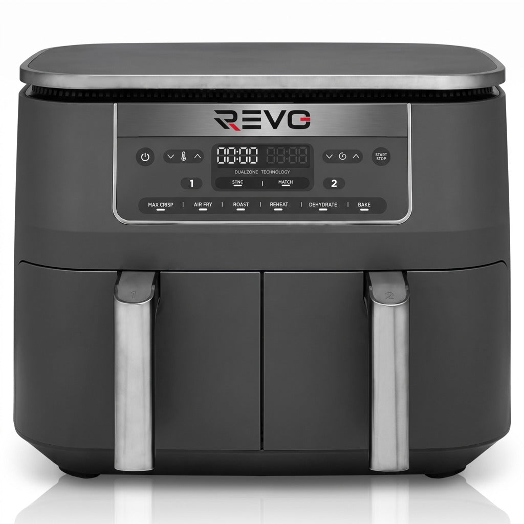 Air Fryer REVO Synora 7.6 – Double Zone 7,6 L – 6 Modes – Cuisson Synchronisée