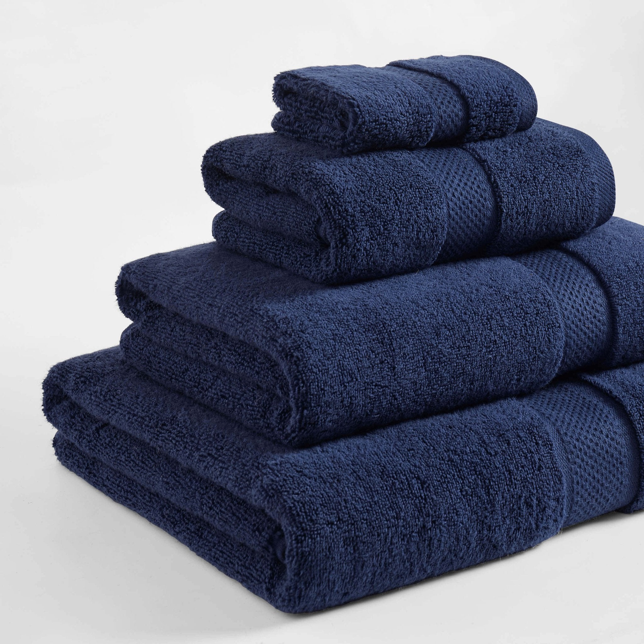 Dusklia - Rhodes Cotton Towel Collection - Dark Royal Blue