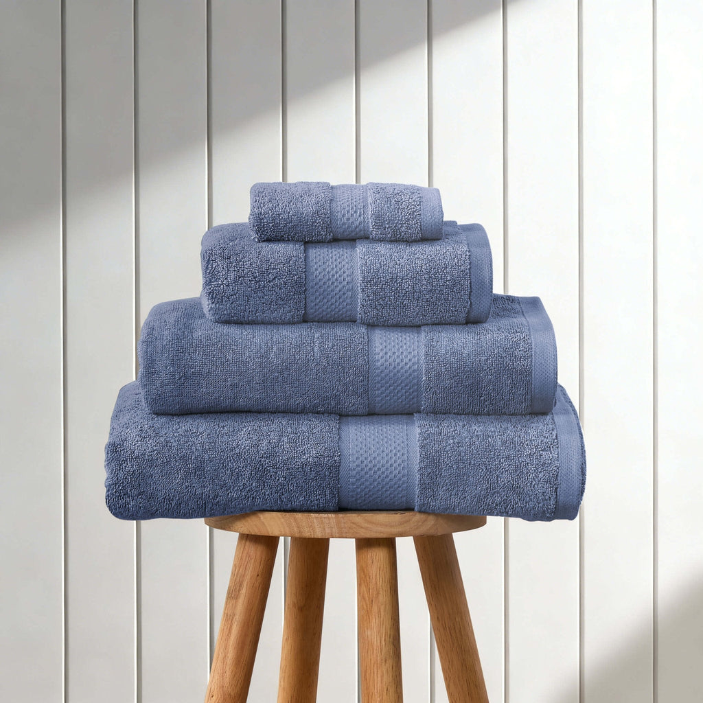Dusklia - Rhodes Cotton Towel Collection - French Blue
