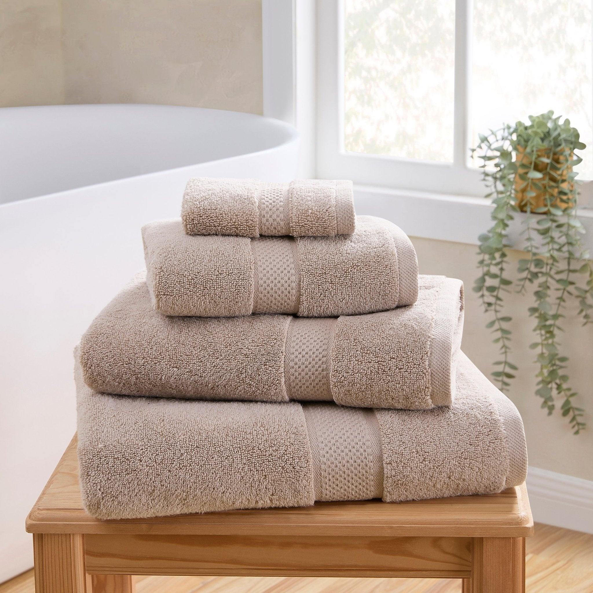 Dusklia - Rhodes Cotton Towel Collection - Natural