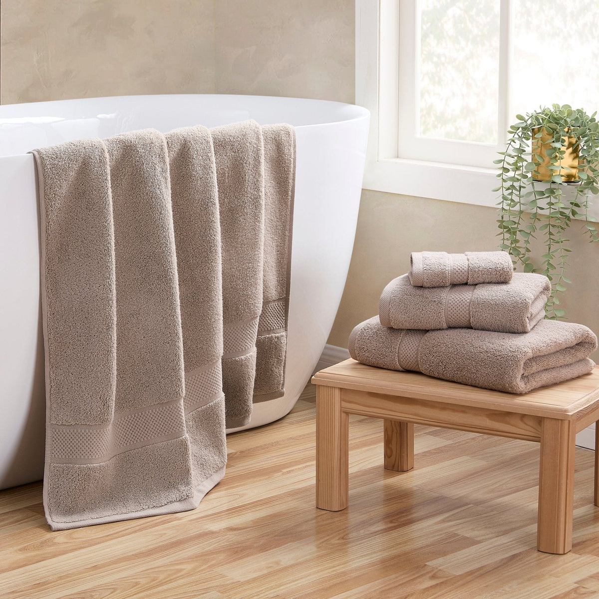 Dusklia - Rhodes Cotton Towel Collection - Natural