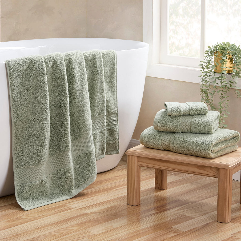 Dusklia - Rhodes Cotton Towel Collection - Olive