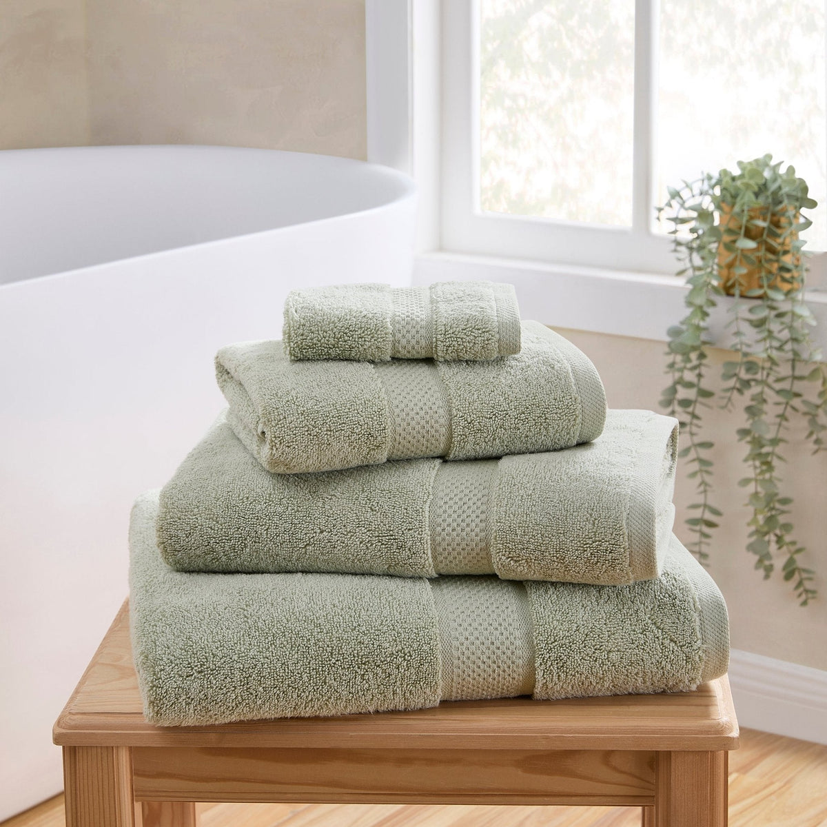 Dusklia - Rhodes Cotton Towel Collection - Olive