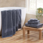 Dusklia - Rhodes Cotton Towel Collection - Slate