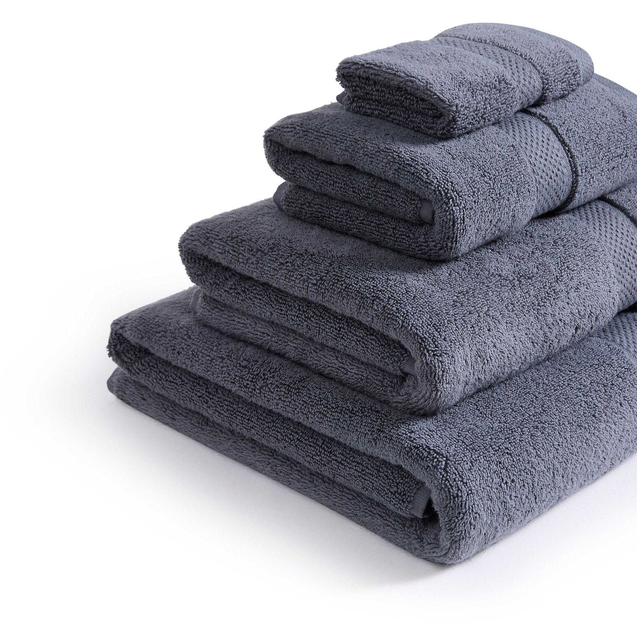 Dusklia - Rhodes Cotton Towel Collection - Slate